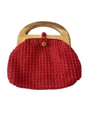 Vintage Handmade Red Handbag